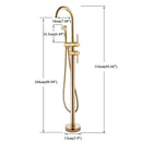 GobekUsa Gold Tub Sink Faucet with Handshower