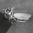 GobekUsa Bathroom Hardware Set: Toilet Paper Holder, Towel Bar, Brush Holder - Mountable Romantic Design