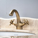 GobekUsa Dual Handle Brass Basin Faucet for Bathroom Vanity Sink