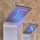 GobekUsa LED Rain Waterfall Shower Panel with Massage Jets and Bidet Sprayer