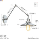 GobekUsa Industrial Retro LED Wall Sconce Adjustable Loft Style Edison Wall Lights Fixtures