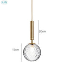 GobekUsa Glass Ball LED Pendant Light: Nordic Modern, Single Head, Creative Design