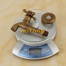 GobekUsa Antique Brass Wall Mount Bibcock Faucet for Garden and Bathroom