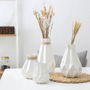 GobekUsa Ceramic Diamond Vase Modern Home Decor Living Room Decoration