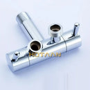 GobekUsa Brass Chrome Wall Mount Bibcock Faucet - Cold Water Tap for Washing Machine, Toilet, Garden