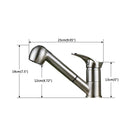 GobekUsa Brushed Nickel Kitchen Faucet with Sprayer Steam Spout