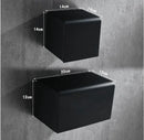 GobekUsa Aluminum Black Bathroom Tissue Holder Wall-Mounted Toilet Paper Rack Stand