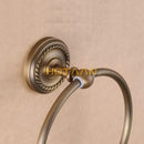 GobekUsa Antique Brass Wall-Mounted Round Towel Ring Holder