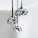 GobekUsa Gradient Glass Ball Pendant Light for Kitchen Dining Living Room