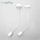 GobekUsa Gooseneck Ceiling Light: E27 Hose Industrial Track LED Spot Lamp, Adjustable, Black White
