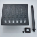 GobekUsa Black Rain 16" Shower Faucet with 3-ways Mixer and Handshower