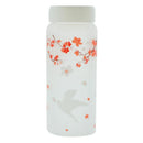 GobekUsa 430ml Swallow Frost Glass Water Bottle with Sleeve, Elk Design