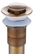 GobekUsa Brass Pop Up Sink Drain - Antique Bathroom Brass Pop-up Drain