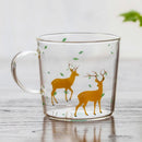 GobekUsa Killer Whale Glass Coffee Mug 350ml: Cute Polar Bear Tea Cup Heat Resistant Glass Beer Mug