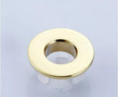 GobekUsa Gold Brass Sink Overflow Cover Six-foot Ring Insert - Bathroom Basin Faucet
