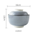 GobekUsa Japanese Style Ceramic Soup Bowl - Eco-Friendly Under Glazed Tureen