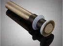 GobekUsa Brass Pop Up Bathroom Basin Waste Drain With Overflow/Without Overflow