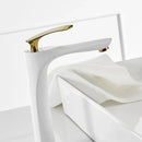GobekUsa Gold Chrome Finish Brass Basin Faucet Hot Cold Water Mixer