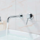 GobekUsa Brass Wall Mount Basin Faucet: Single Handle Vessel Sink Mixer Tap