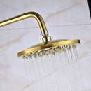 GobekUsa Dual Handle Rainfall Shower System with Sliding Bar - Wall Mounted Bathroom Mixer