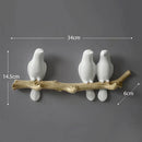 GobekUsa Bird Resin Hanger: Living Room Coat Towel Hat Holder and Kitchen Hook