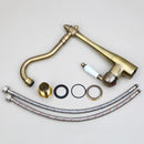 GobekUsa Antique Bronze Kitchen Faucet Swivel Spout Basin Tap 360 Rotatable Mixer Taps