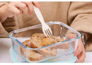 GobekUsa Kids Lunch Box: Korean Style Glass Bento with Compartments, Microwave Safe, Food Storage