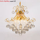 GobekUsa Crystal Chandelier: Modern Silver/Gold Lustre De Cristal Pendant Light for Living Room