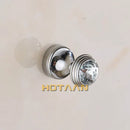 GobekUsa Crystal Chrome Wall Hook for Bathroom Robes & Clothes - Copper Material