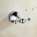 GobekUsa Brass & Crystal Bathroom Set: Towel Rack, Bar, Paper Holder, Soap Dish