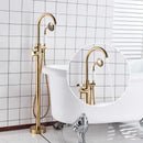 GobekUsa Gold Tub Sink Faucet with Handshower