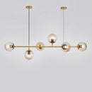 GobekUsa Glass Ball LED Chandelier: Nordic Industrial Edison Lighting Fixture