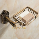 GobekUsa Antique Brass Wall Mount Soap Basket for Bathroom Essentials