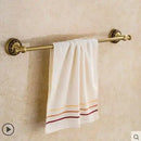 GobekUsa Copper Carved Bathroom Accessories Set: Towel Shelf, Towel Bar, Paper Holder, Cloth Hook