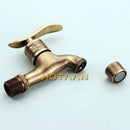 GobekUsa Antique Brass Wall Mount Bathroom Faucet