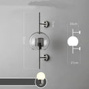 GobekUsa Glass Industrial Wall Lights for Living Room Bedroom Dining Room