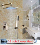 GobekUsa LED Rainfall Shower Set with Handheld Spray and Tub Spout