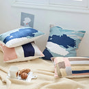 GobekUsa Embroidered Geometric Cotton Cushion Cover 45x45cm