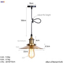 GobekUsa Gold Retro Edison LED Pendant Lights for Dinning Living Room Industrial Decor