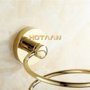 GobekUsa Brass Hair Dryer Holder Stand Shelf Rack in Gold Color Solid & Anti-rust (YT-8204)