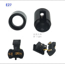 GobekUsa E27 Socket Lamp Base Switch 4A, 250V Black Fitting Bulb Holder Socket