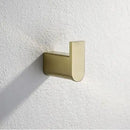GobekUsa Brushed Gold Bathroom Hardware Set: Towel Rack, Paper Holder, Toilet Brush Holder, Hooks