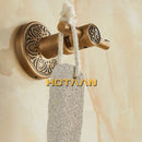 GobekUsa Antique Brass Robe Hook, Wall Mounted Bathroom Accessories