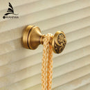 GobekUsa Antique Brass Robe Hook Single Clothes Hanger Towel Bathroom Coat Door Hooks