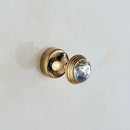 GobekUsa Crystal Chrome Wall Hook for Bathroom Robes & Clothes - Copper Material