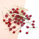 GobekUsa Foam Cherry Artificial Fruits - Set of 10 Pieces for DIY, Decor, and Gifts
