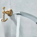 GobekUsa Black Chrome Basin Faucet Single Handle Bathroom Mixer Tap