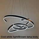 GobekUsa Geometry Circle Rings LED Pendant Light for Living Room Dining Room
