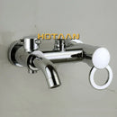 GobekUsa Bathroom Rainfall Shower Faucet Set with Hand Sprayer - Wall Mounted Chrome Copper