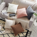 GobekUsa Double Cable Knit Cushion Cover in 5 Soft Colors, 45cm x 45cm
